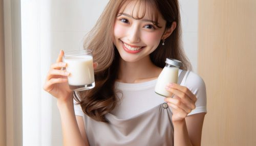 Copilot作：どぶろくをのんで超ご機嫌なお嬢さん