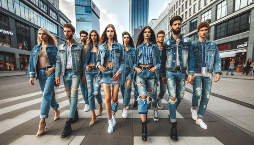 Copilot作：デニムの着こなしがおしゃれな人々