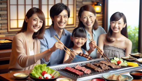 Copilot作：焼き肉を愉しむ家族