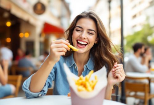 Gamma作：フライドポテトにご満悦