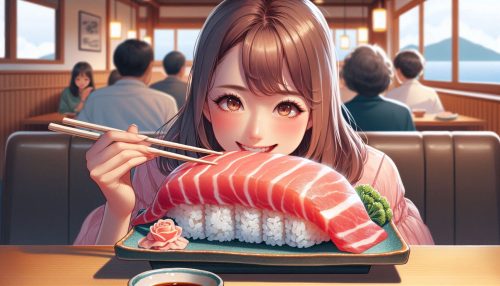 Designer作：トロをいただく女性