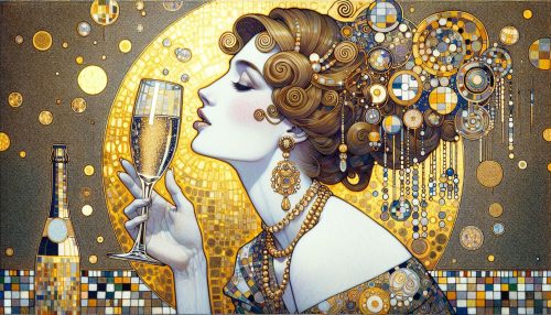 Designer作：サワーを飲む貴婦人