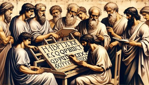 Designer作：フォント開発に勤しむ古代の人々