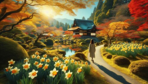 Designer作：水仙の花が咲く頃