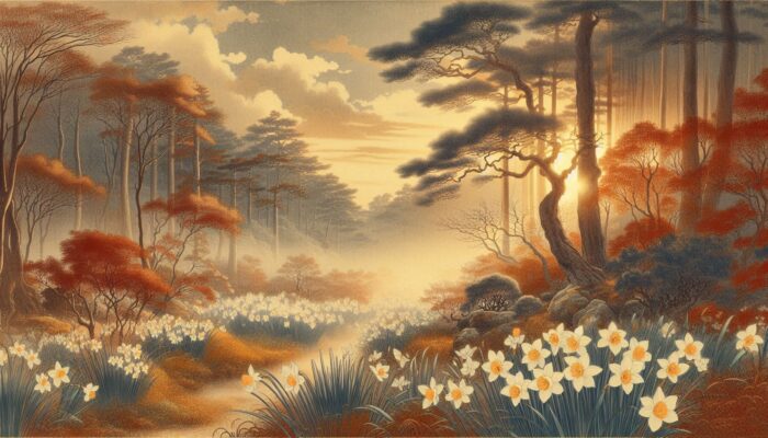 Designer作：水仙の花が咲く頃