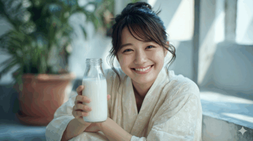 風呂上がり牛乳ネキ