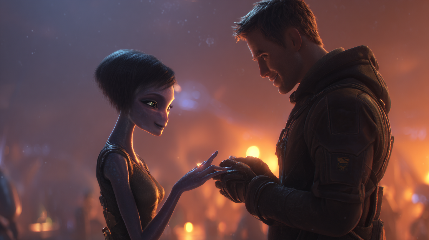 Midjourney作：プロポーズ大作戦