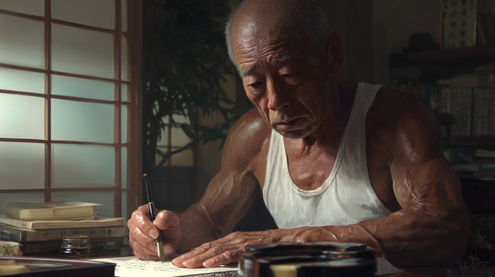 Midjourney作：筋肉遺言